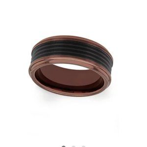 Used Mens Size 10 Black Bronze Tantalum Wedding Band